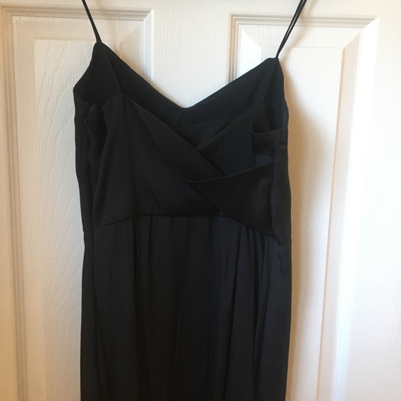 Banana Republic Strappy Drape Front Dress - Black - Picture 6 of 7